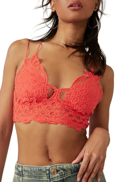 Free People Intimately Fp Adella Longline Bralette In Watermelon