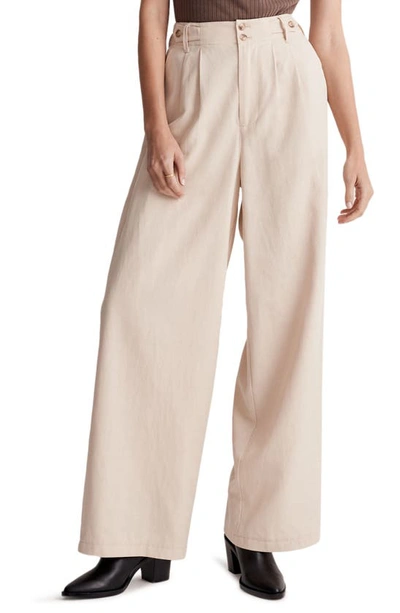 Madewell Harlow Wide Leg Trousers In Harvest Moon