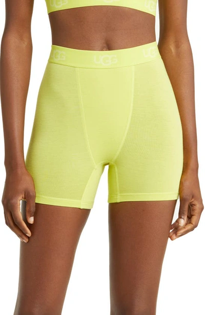 Ugg Alexiah Pajama Boy Shorts In Tennis Green