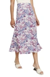 Reformation Bea Midi Skirt In Morning Dew