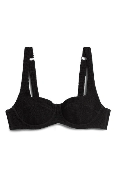 & Other Stories Underwire Bikini Top In Black