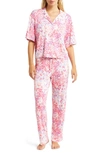 Bp. Sleepy Head Pajamas In Pink Soda Animal Mix