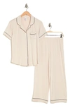 Flora By Flora Nikrooz Annie Matching Pajama Set In Beige