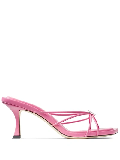 Jimmy Choo Indiya 70mm Mules In Candy Pink