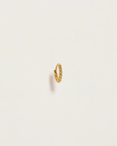 Piercing 6mm Molten Eternity Huggie In Gold