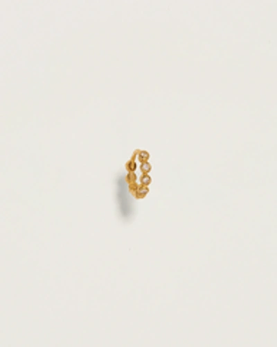 Piercing 6mm Molten Eternity Huggie In Gold