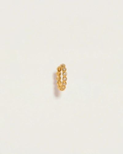 Piercing 8mm Molten Eternity Huggie In Gold
