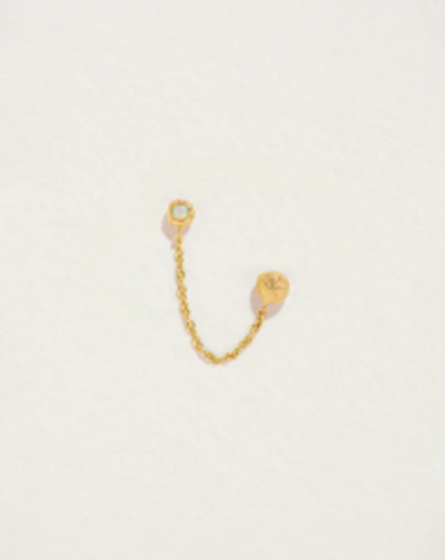 Piercing Molten Chain Stud In Gold