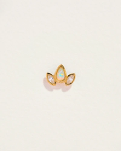 Piercing Marquise Pear Stud In Gold
