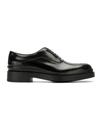 Prada Classic Lace-up Shoes In Black