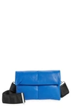 Allsaints Ezra Leather Cross-body Bag In Cala Blue
