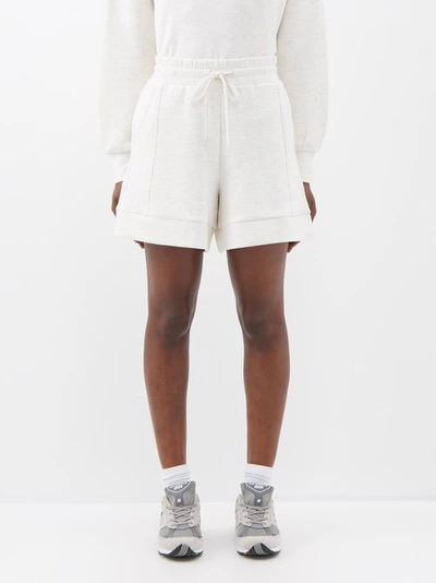 Varley Alder Drawstring Jersey Shorts In White