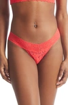 Hanky Panky Daily Lace Low Rise Thong In Solar Energy