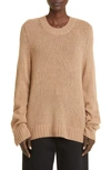 Khaite The Mary Jane Cashmere Sweater In Camel