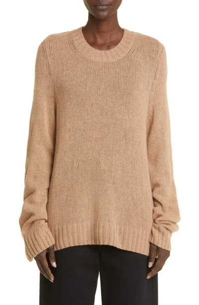 Khaite The Mary Jane Cashmere Sweater In Camel