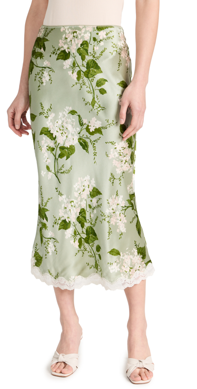 Reformation Arie Sleeveless Floral Print Dress In Tea Garden