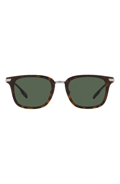 Burberry Peter 51mm Square Sunglasses In Dk Havana