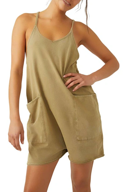 Fp Movement Hot Shot Romper In Green Tobacco