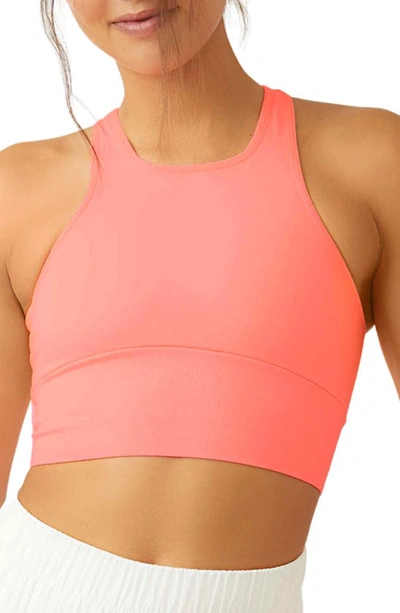Fp Movement Every Single Time Longline Sports Bra In Tangerine