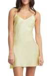 Rya Collection Fresh Satin Chemise In Sunshine