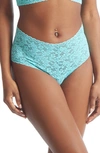 Hanky Panky Retro High Waist Thong In Aquatic Blue