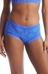 Hanky Panky Signature Lace Boyshorts In Blue