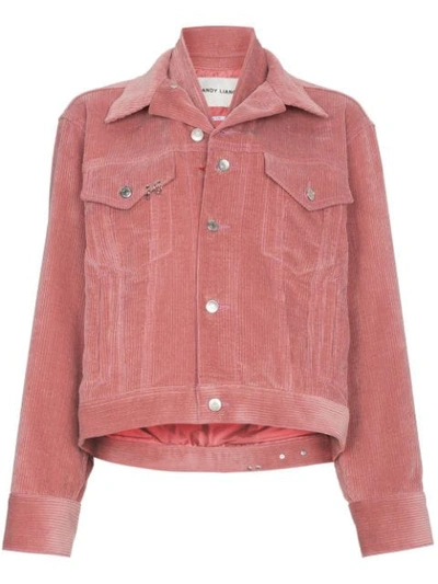 Sandy Liang Pink Corduroy Jacket