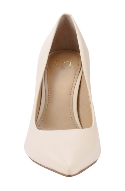 Marc Fisher Ltd Sassie Pointed Toe Pump In Ivory Leather