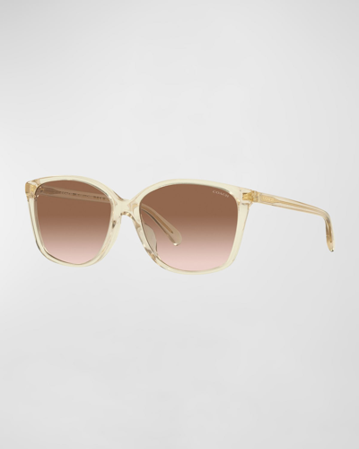 Coach Gradient-effect Sunglasses In Brown
