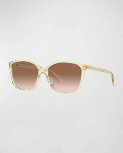 Coach Gradient-effect Sunglasses In Neutrals