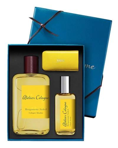Atelier Cologne Bergamote Soleil Cologne Absolue, 200 ml With Personalized Travel Spray, 30 ml In Emerald