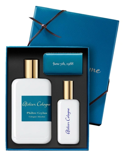 Atelier Cologne Philtre Ceylan Cologne Absolue, 200 ml With Personalized Travel Spray, 1.0 Oz./ 30 ml In Blue Grey