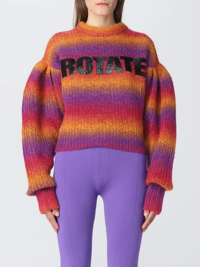Rotate Birger Christensen Sweater Rotate Woman Color Red In Multicolour