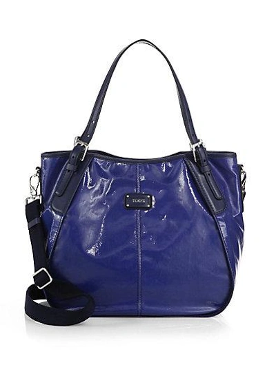 Tod's G-line New Coated-canvas Sacca Piccola Tote In Blue | ModeSens