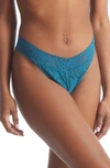 Hanky Panky Daily Lace Original Rise Thong In Earth Dance
