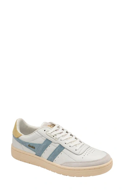 Gola Falcon Sneaker In White/ Iceberg/ Lemon