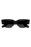 Alexander Mcqueen 54mm Square Sunglasses In Black