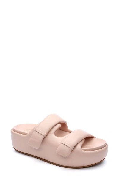 Ash Zeta Platform Slide Sandal In Pinksalt