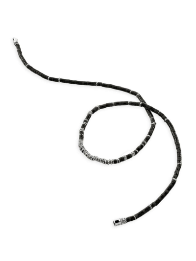 John Hardy Heishi 4mm Beaded Necklace In Silver