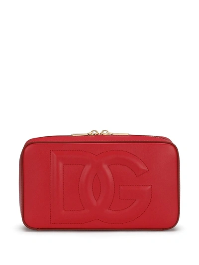 Dolce & Gabbana Dg Logo Crossbody Bag In Red