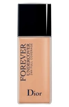 Dior Skin Forever Undercover 24-hour Full Coverage Liquid Foundation In 040 Honey Beige - Medium: Neutral Undertone