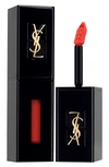 Saint Laurent Rouge Pur Couture Vinyl Cream Lip Stain In 406 Orange Electro