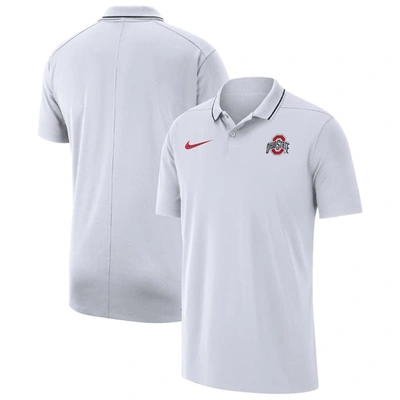 Nike Ohio State  Men's Dri-fit College Coaches Polo In White
