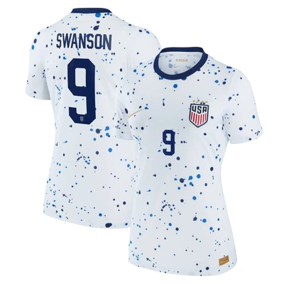 Nike Mallory Swanson Uswnt 2023 Stadium Home  Women's Dri-fit Soccer Jersey In White