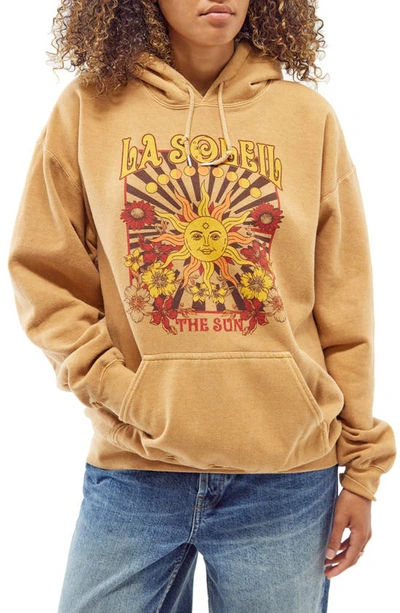 Bdg Urban Outfitters Sun Print Graphic Hoodie In Brown