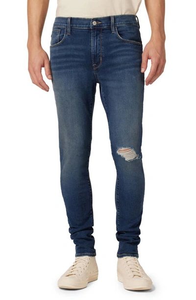 Hudson Zane Distressed Skinny Jeans In Datson