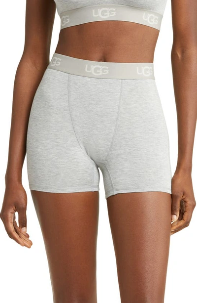 Ugg Alexiah Pajama Boy Shorts In Grey Heather