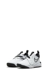 Nike Kids' Team Hustle D 11 Basketball Sneaker In White/ Black