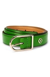 Kate Spade Leather Belt In Ks Green