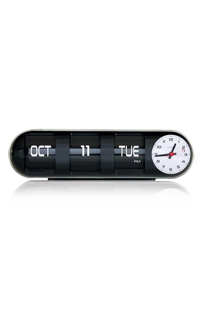 Cloudnola Capsule Flip Calendar Clock In Black